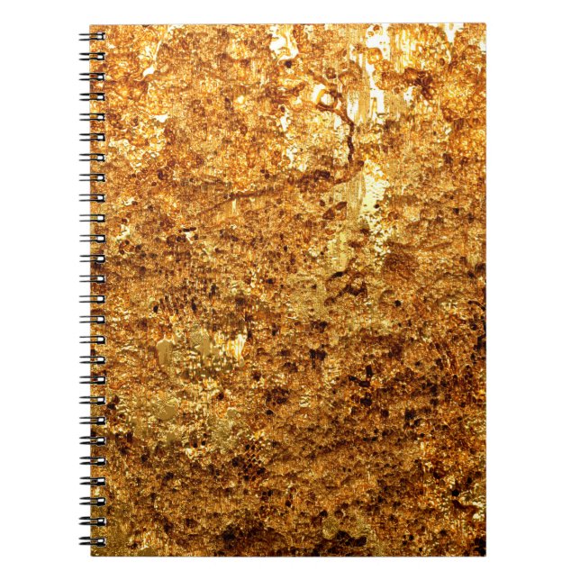 Luxuriöse goldene Textur. Notizblock (Vorderseite)
