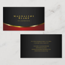 Luxuriöse Goldkurve Minimalistisch Black Red