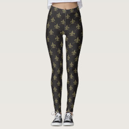 Luxuriöse GoldLilien-Leggings Leggings