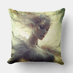 Luxuriöse himmlische feminine Kunst, Elegant Kissen