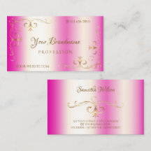 Luxuriöse Hot Pink Gold Verziert Corner Ornamental