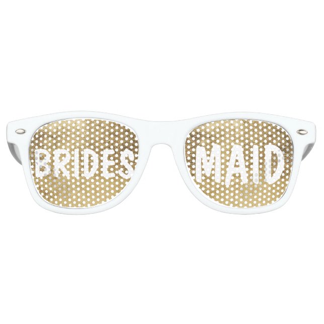 Luxuriöse Imitate Goldblatt Bridesmaid Sonnenbrille (Vorderseite)