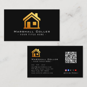 Luxuriöse Immobilien-Magnetdesigns  Visitenkarte