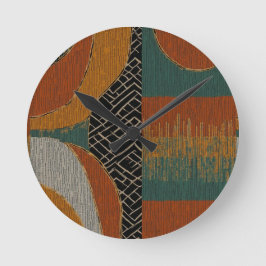 Luxuriöse Insel Afrikanische Karibik Runde Wanduhr