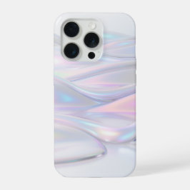Luxuriöse irisierende Perlen-Holografie Flüssigkei iPhone 15 Pro Hülle