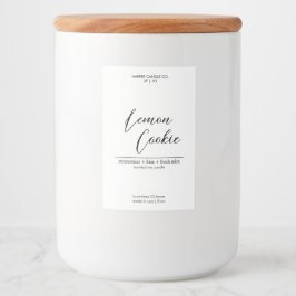 Luxuriöse Kalligrafie Stil Custom Matte Candle Lab Lebensmitteletikett