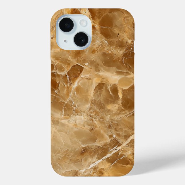 Luxuriöse Karamell-Marmor-Handyhülle Case-Mate iPhone Hülle (Rückseite)