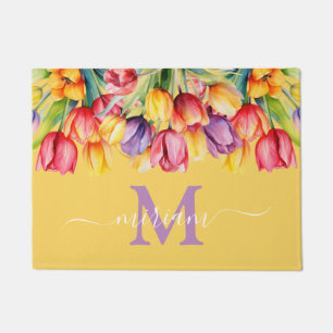Luxuriöse Kitchen Floor Mat: Frühlingsblumen Gelb Fußmatte