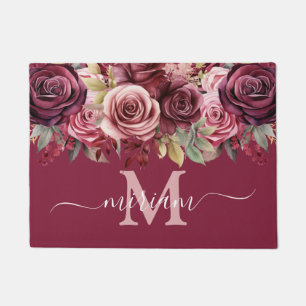 Luxuriöse Kitchen Floor Mat: Rose Gold Purple Blum Fußmatte