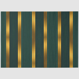 Luxuriöse Kollektion von Green Gold Linen Texture Seidenpapier