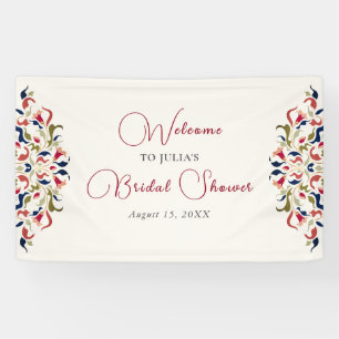Luxuriöse künstlerische botanische florale Paisley Banner