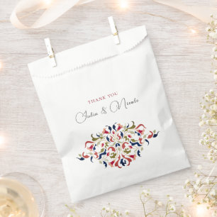 Luxuriöse künstlerische botanische florale Paisley Geschenktütchen