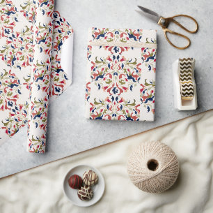 Luxuriöse künstlerische Botanische Paisley Hochzei Geschenkpapier
