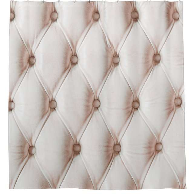 Luxuriöse Ledertextur, alte Rose Duschvorhang (Vorderseite)