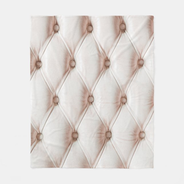 Luxuriöse Ledertextur, alte Rose Fleecedecke (Vorderseite)