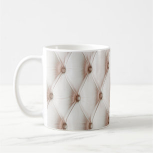 Luxuriöse Ledertextur, alte Rose Kaffeetasse