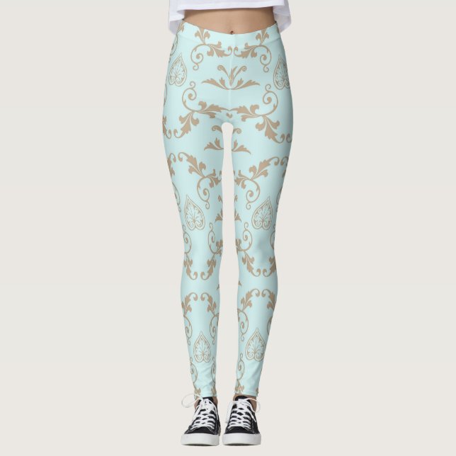 Luxuriöse Leggings aus Gold (Vorderseite)