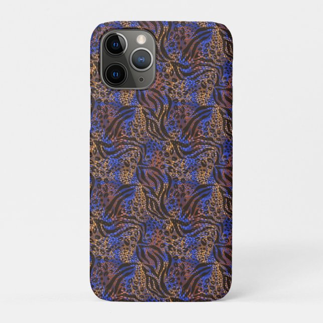 Luxuriöse Leopard- und Zebra-Druckmuster Case-Mate iPhone Hülle (Rückseite)