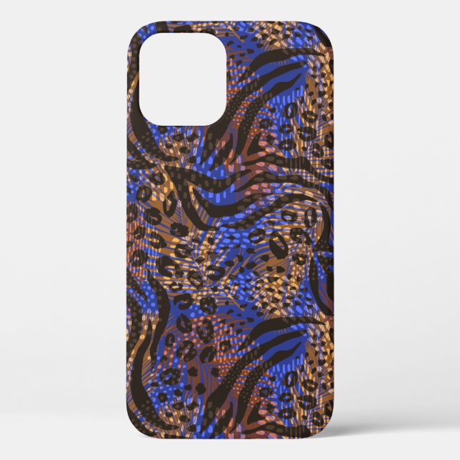 Luxuriöse Leopard- und Zebra-Druckmuster Case-Mate iPhone Hülle (Rückseite)