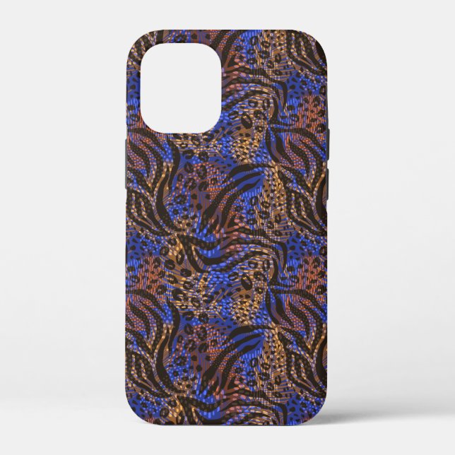 Luxuriöse Leopard- und Zebra-Druckmuster Case-Mate iPhone Hülle (Rückseite)