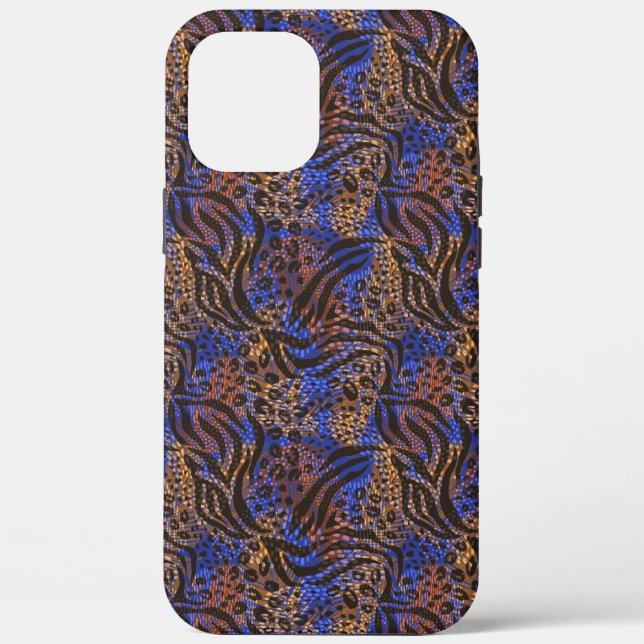 Luxuriöse Leopard- und Zebra-Druckmuster Case-Mate iPhone Hülle (Rückseite)