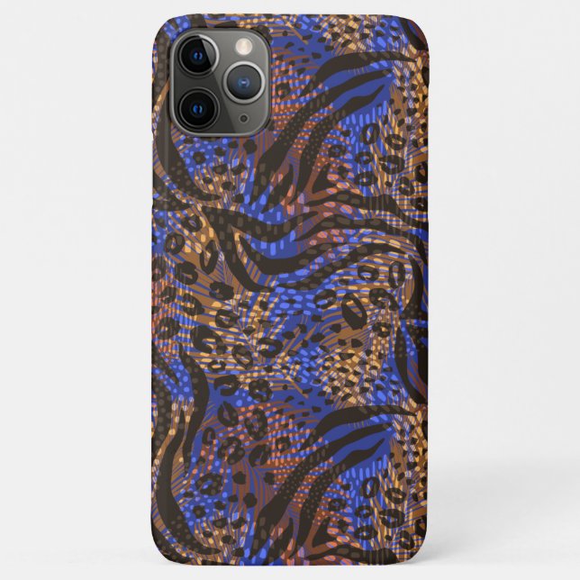 Luxuriöse Leopard- und Zebra-Druckmuster Case-Mate iPhone Hülle (Rückseite)
