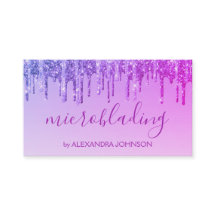 Luxuriöse Lila Glitzer Sparkle Microblading