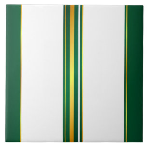 Luxuriöse Linen Trendy Green Gold Texture Collecti Fliese