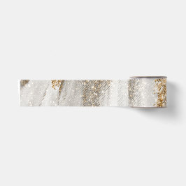 Luxuriöse Marmor Gold blickt weiß und grau Satinband