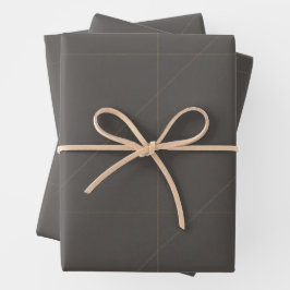 Luxuriöse maßgeschneiderte Nahtgeometrie in warmem Geschenkpapier Set