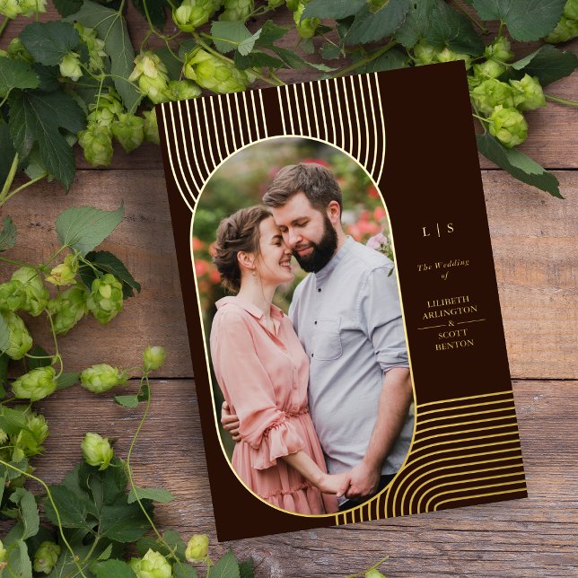 Luxuriöse Minimalistisch Moderne Extravagante Oval Folieneinladung (Von Creator hochgeladen)