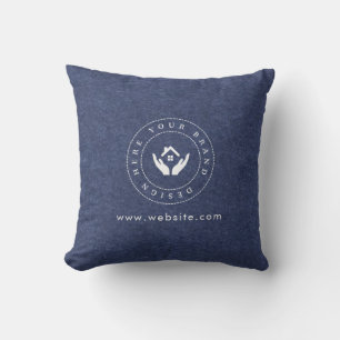 Luxuriöse Minimalistische Logo-Werbemarke Kissen
