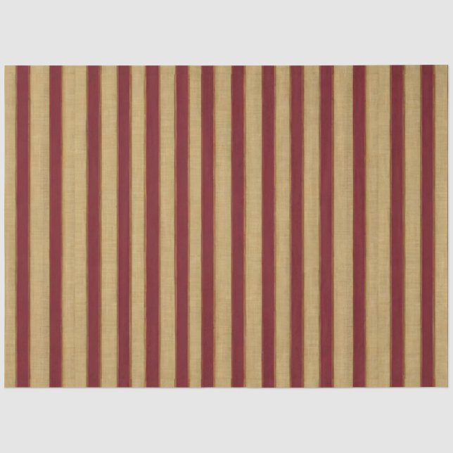 Luxuriöse moderne Burgundy Gold Linen Collection Seidenpapier (Vorderseite)