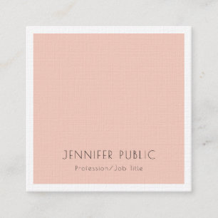 Luxuriöse moderne Elegant Trendy Template Minimali Quadratische Visitenkarte