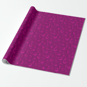 Luxuriöse Moderne Elegante Glitzer Rosa Herz Geschenkpapier
