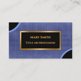 Luxuriöse moderne Gold Blue Jeans Visitenkarte