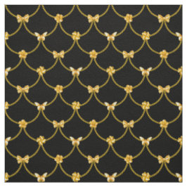 Luxuriöse moderne Gold Natural Floral Butterfly Stoff