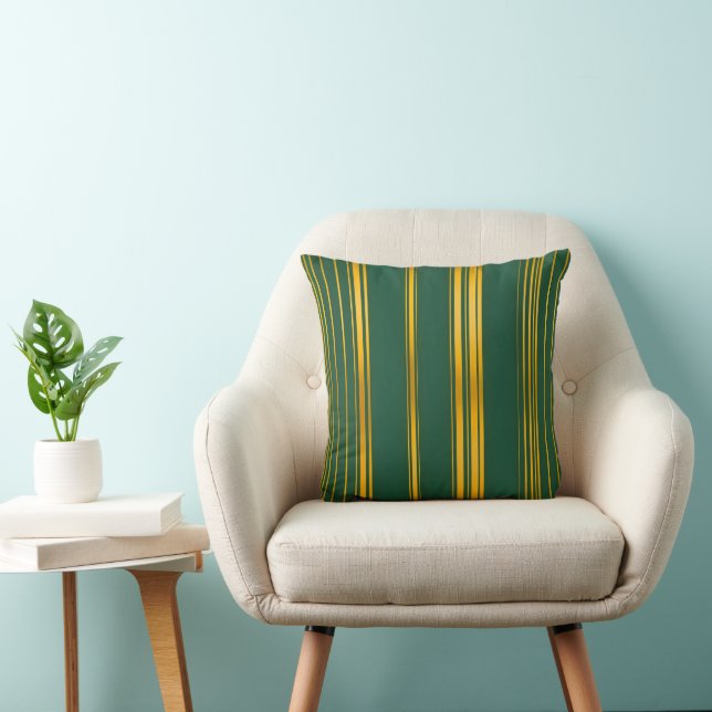 Luxuriöse moderne grüne Gold Textur Kollektion Kissen (Stuhl )
