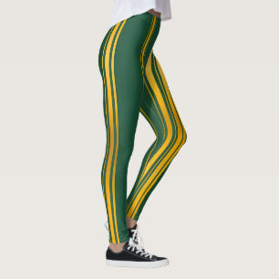 Luxuriöse moderne grüne Gold Textur Kollektion Leggings