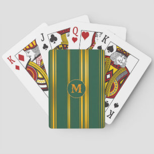 Luxuriöse moderne grüne Gold Textur Kollektion Spielkarten