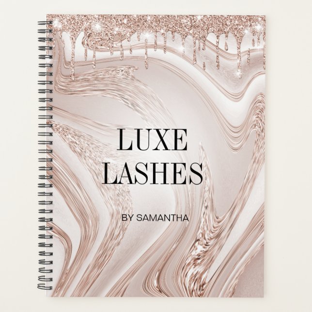 Luxuriöse, moderne Make-up Haarstyling Lashes Kosm Planer (Vorderseite)