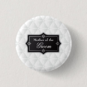 Luxuriöse Mutter des Groom Wedding Button Button
