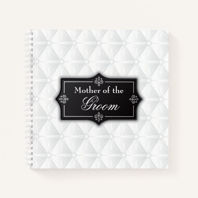 Luxuriöse Mutter des Groom Wedding Gästebuches Notizbuch (Vorderseite)