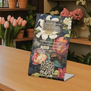 Luxuriöse niederländische Blumenmalerei Blumen-Des Sockelschild