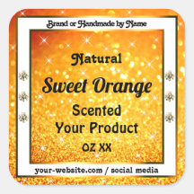 Luxuriöse Orange Glitzer Sparkle Stars Produktkenn