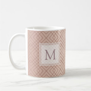 Luxuriöse Personalisierte Muster Rose Gold Kaffeetasse