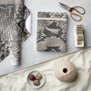 Luxuriöse Python-Schlangenhaut reiche elegante Mod Geschenkpapier