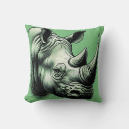 Luxuriöse Rhinoceros Pillow for Wildlife Lovers Kissen