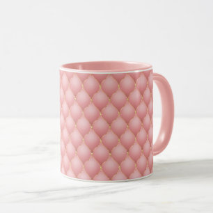 Luxuriöse Rosa Rose Gold Diamant Tuftige Tasse