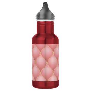 Luxuriöse Rosa Rose Gold Diamond gepolstertes Must Edelstahlflasche